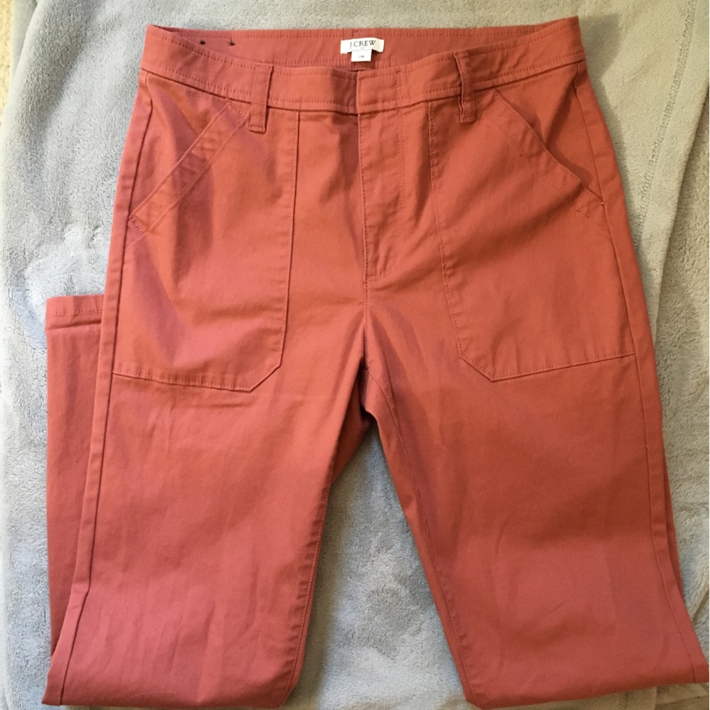J. Crew cargo skinny. Size 28. Blush dark pink. New without tags.